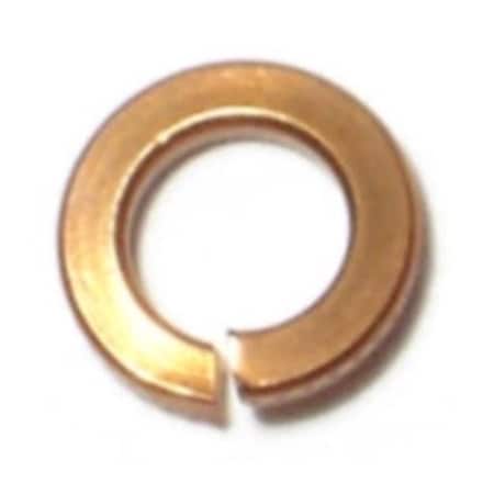 Midwest Fastener Split Lock Washer, For Screw Size #8 Bronze, Bronze Finish, 50 PK 61923